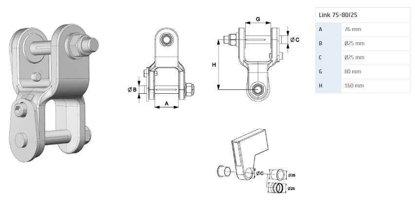 Подвеска INDEXATOR 75-80/25