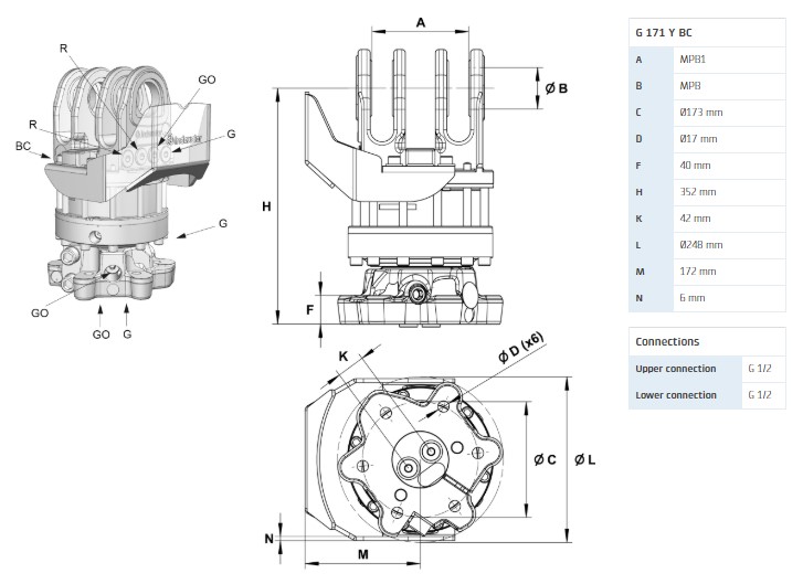 Ротатор G 171 Y BC