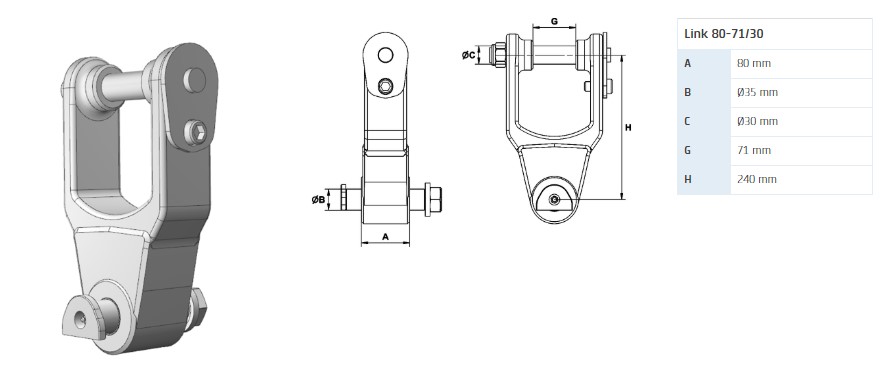 Подвеска INDEXATOR 80-71/30