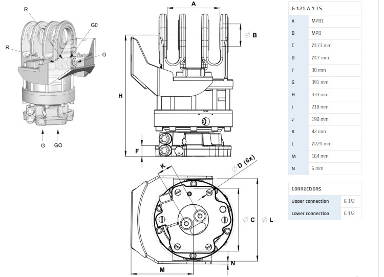 Ротатор G 121 A Y LS