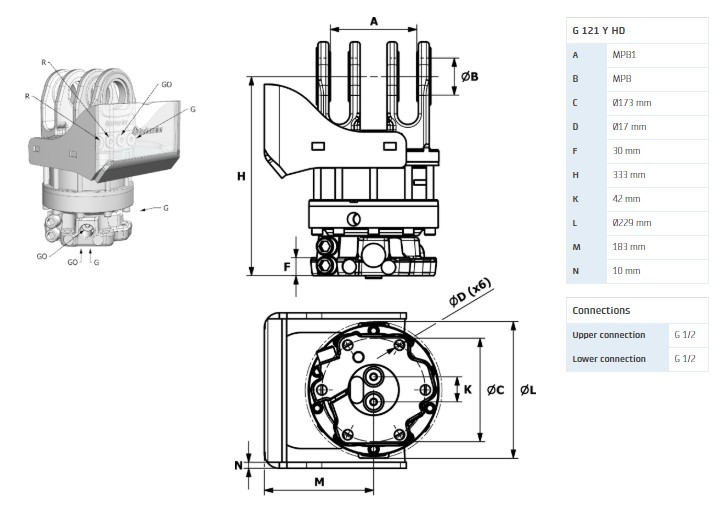 Ротатор G 121 Y HD