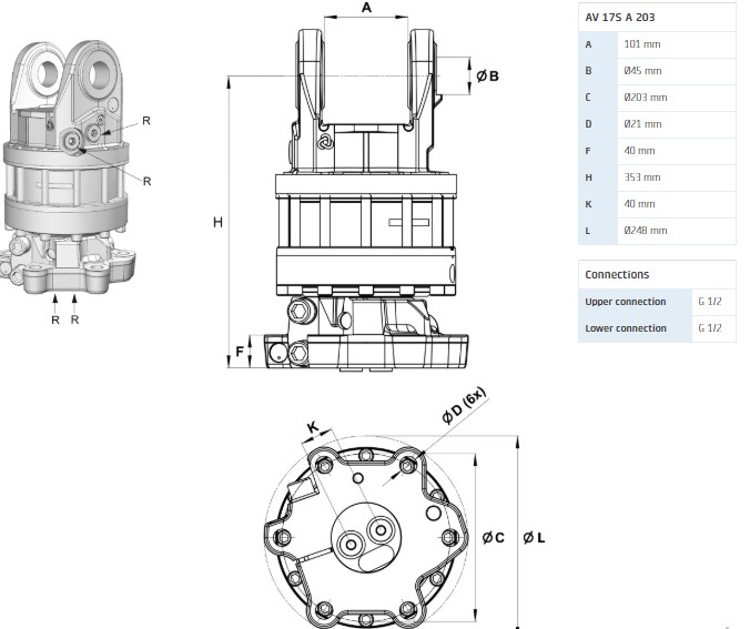 Ротатор AV 17S A 203