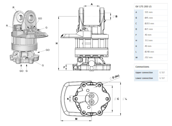 Ротатор GV 17S 203 LS