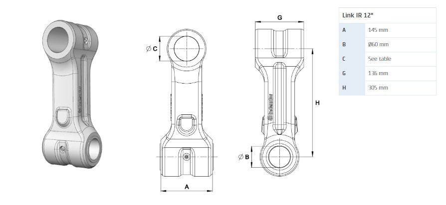 Подвеска INDEXATOR IR 12″