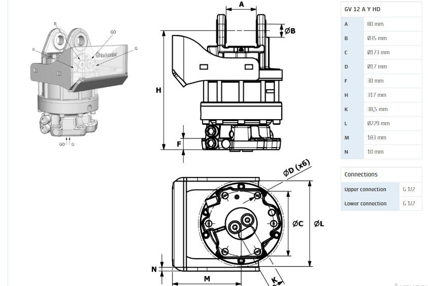 Ротатор GV 12 A Y HD