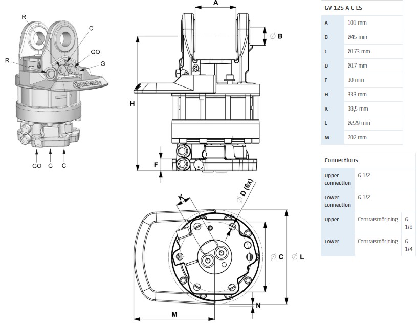 Ротатор GV 12S A C LS